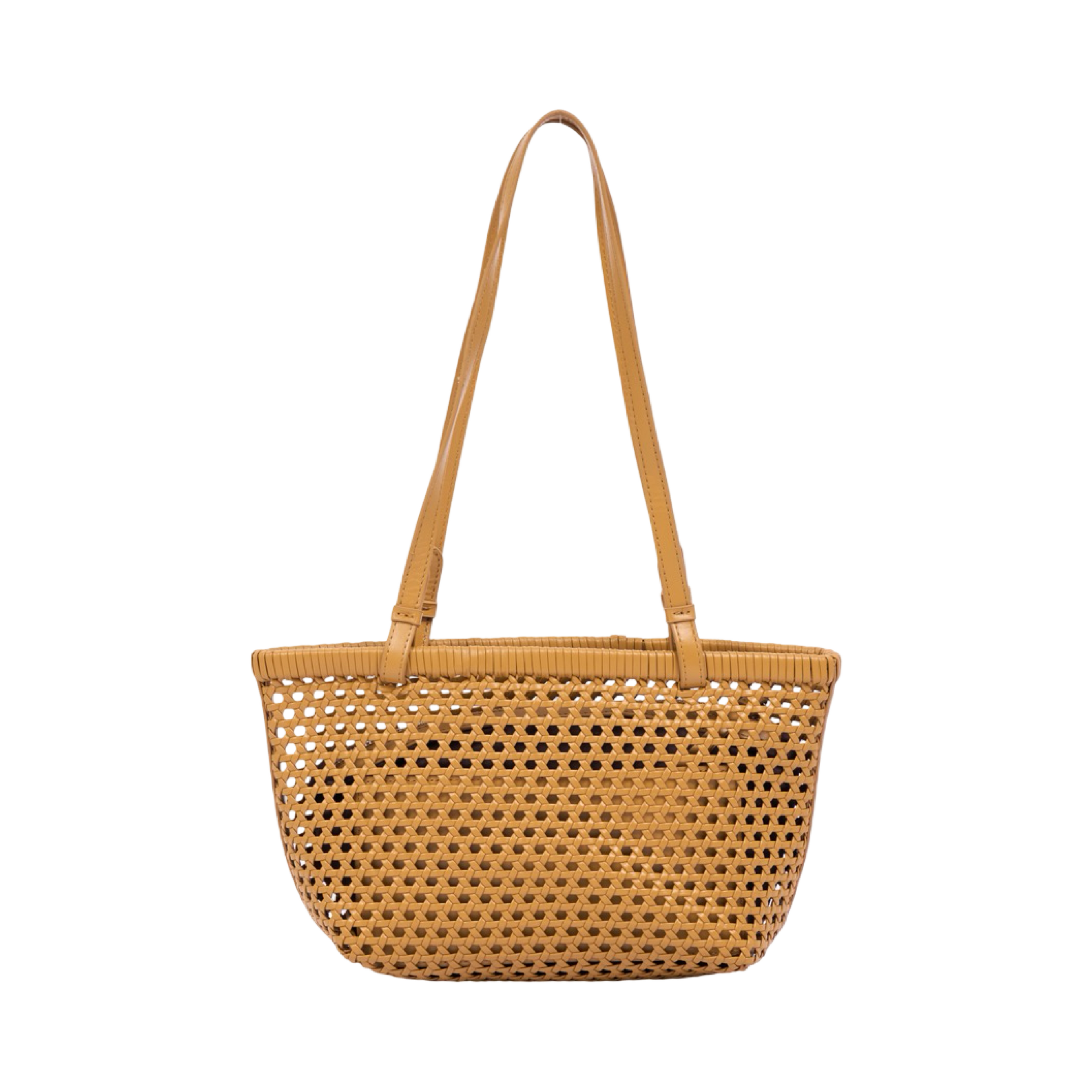 Everyday Earth – Woven Basket Bag – Honey Beige