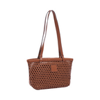 Urban Weave – Woven Basket Bag – Chestnut Brown
