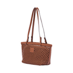 Urban Weave – Woven Basket Bag – Chestnut Brown