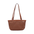 Urban Weave – Woven Basket Bag – Chestnut Brown