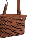 Urban Weave – Woven Basket Bag – Chestnut Brown