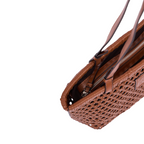 Urban Weave – Woven Basket Bag – Chestnut Brown