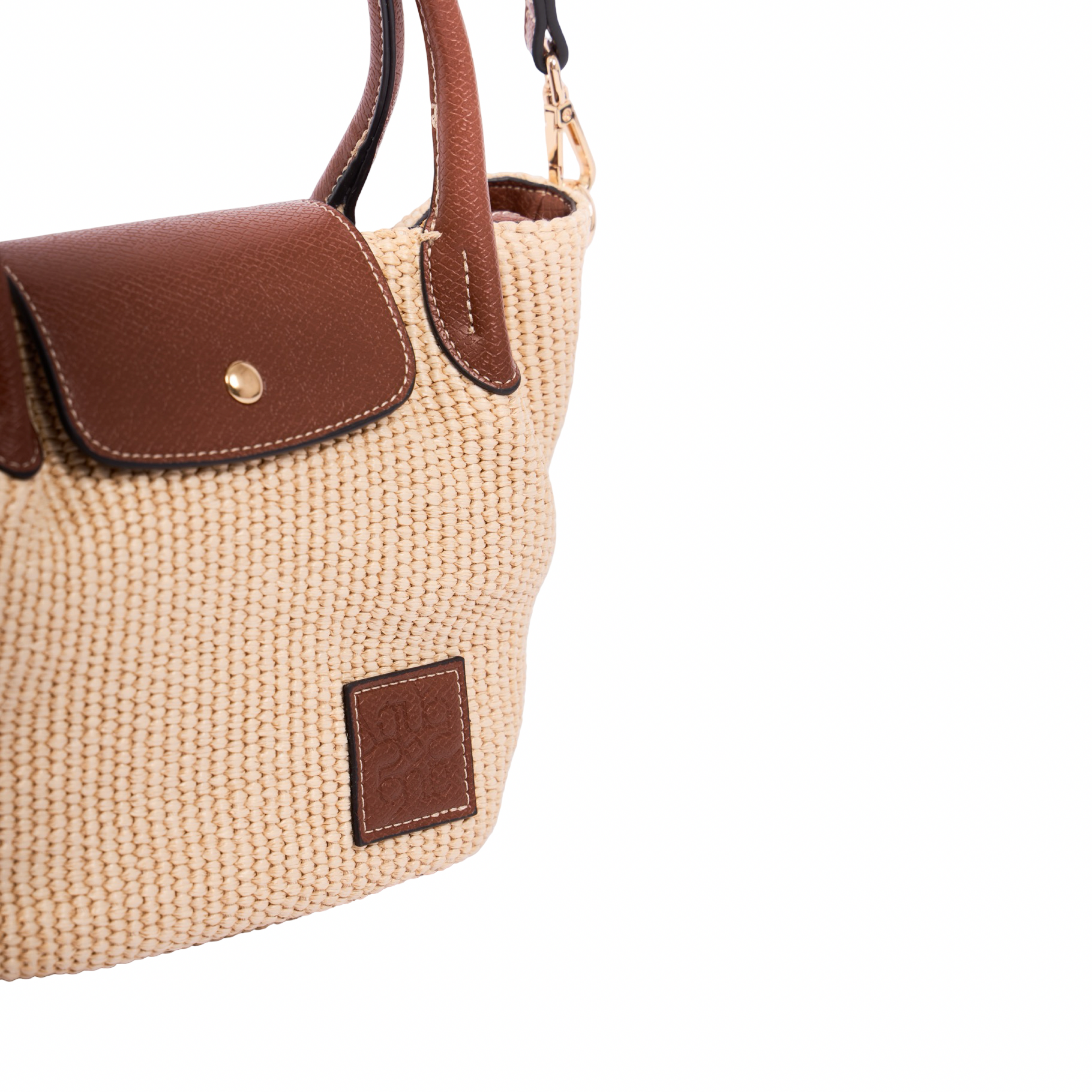 Resort Weave – Woven Mini Shoulder Bag S – Brown
