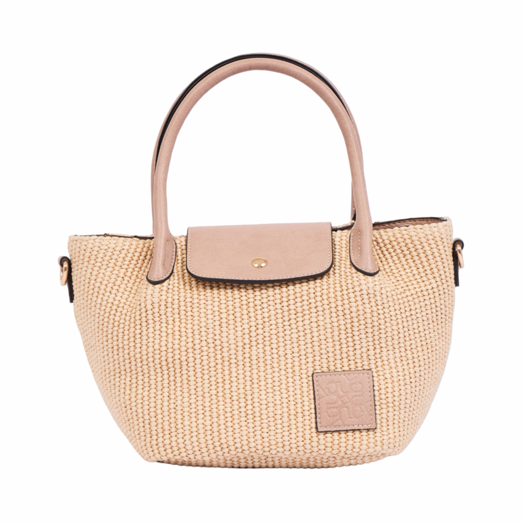 Resort Weave – Woven Mini Shoulder Bag S – Beige