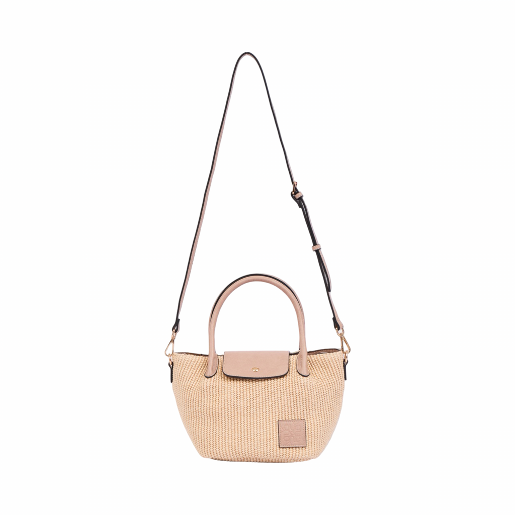 Resort Weave – Woven Mini Shoulder Bag S – Beige