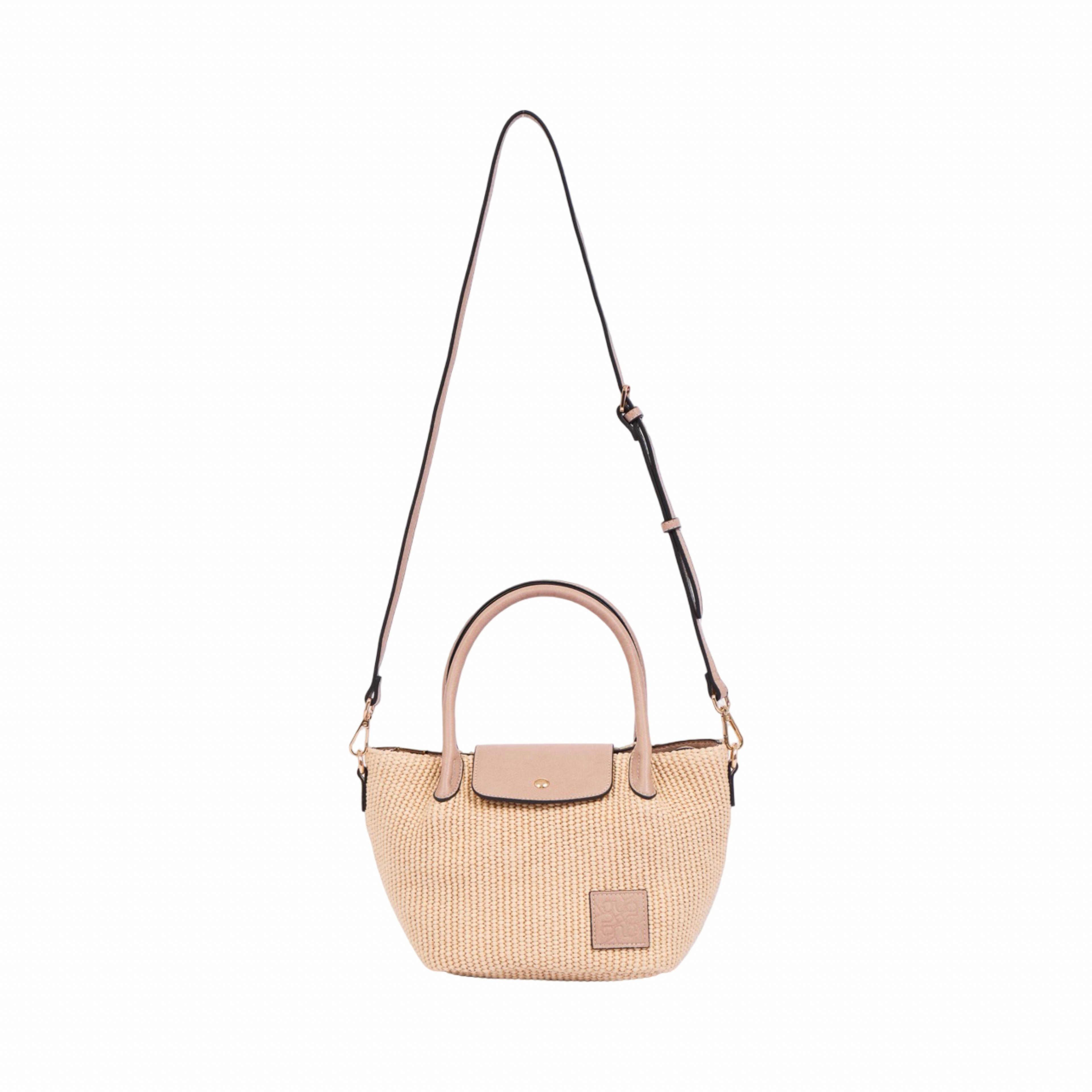Resort Weave – Woven Mini Shoulder Bag S – Beige