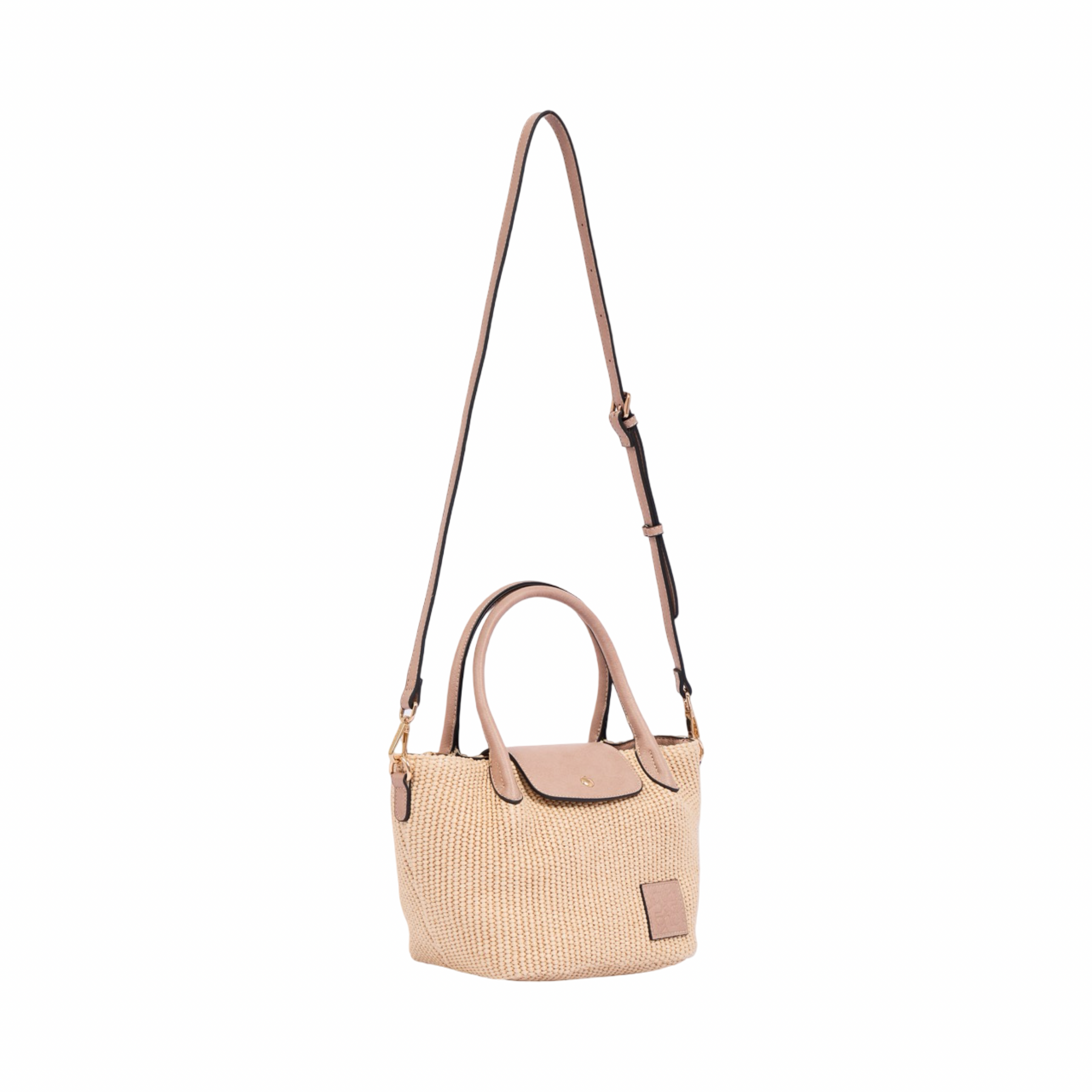 Resort Weave – Woven Mini Shoulder Bag S – Beige