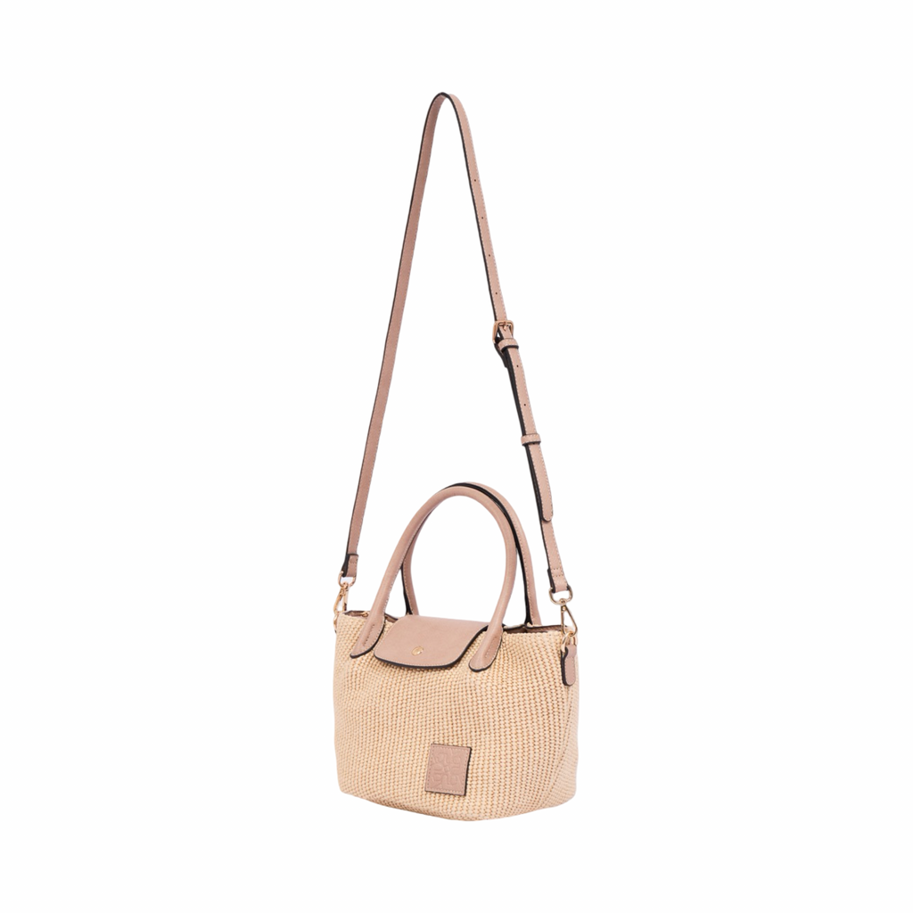 Resort Weave – Woven Mini Shoulder Bag S – Beige