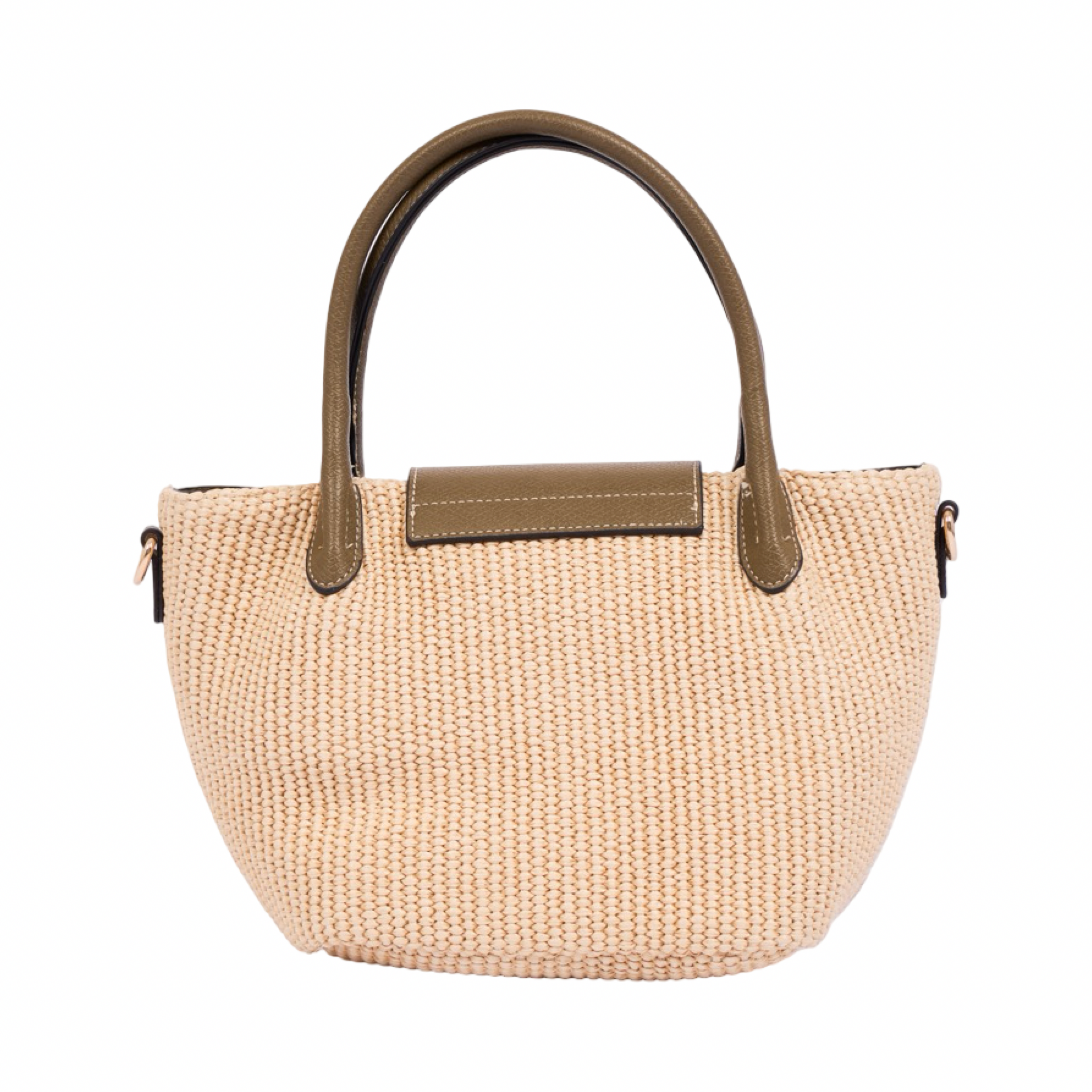 Resort Weave – Woven Mini Shoulder Bag S – Khaki