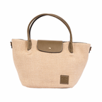 Resort Weave – Shoulder Bag L – Khaki