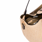 Resort Weave – Shoulder Bag L – Khaki