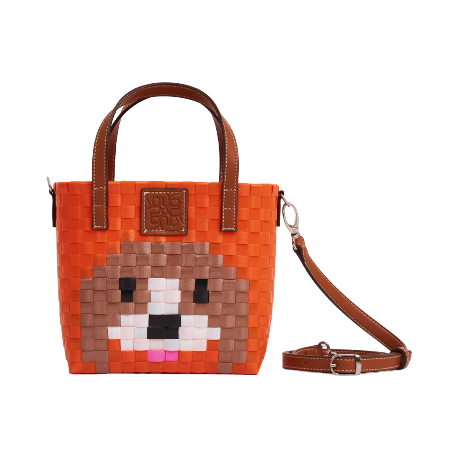 Animal Basket Bag With Strap Beagle S - Orange