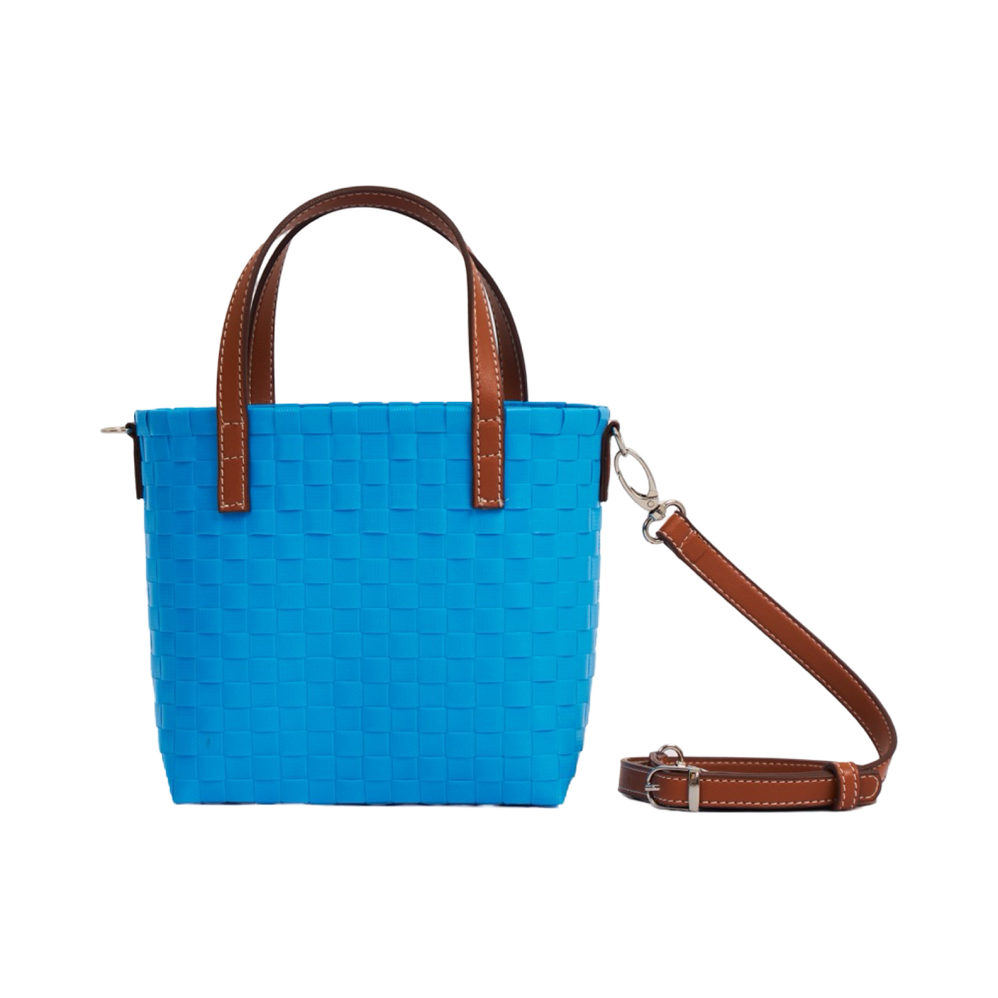 Animal Basket Bag With Strap Bee S - Blue