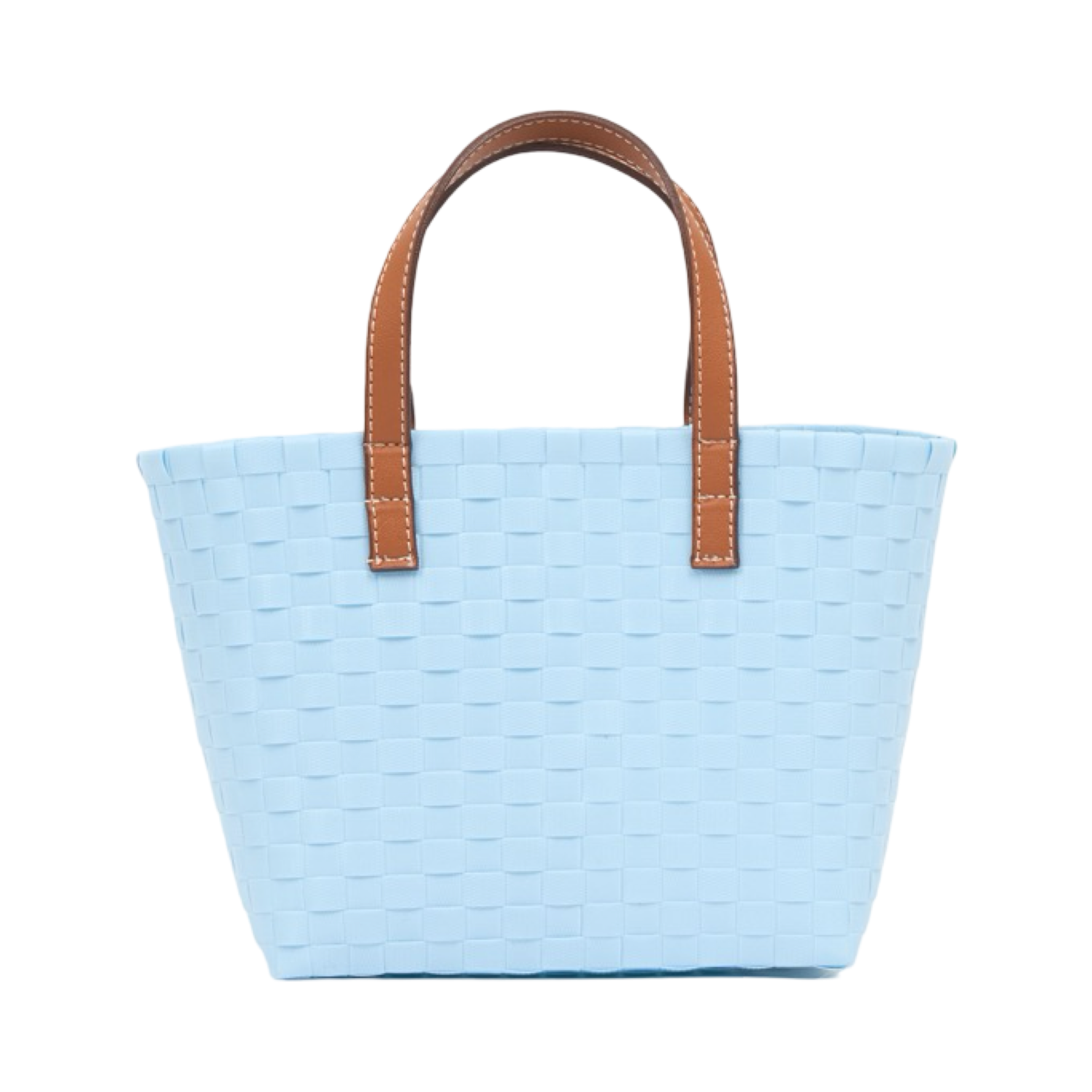 Animal Basket Bag Bear S - Baby Blue