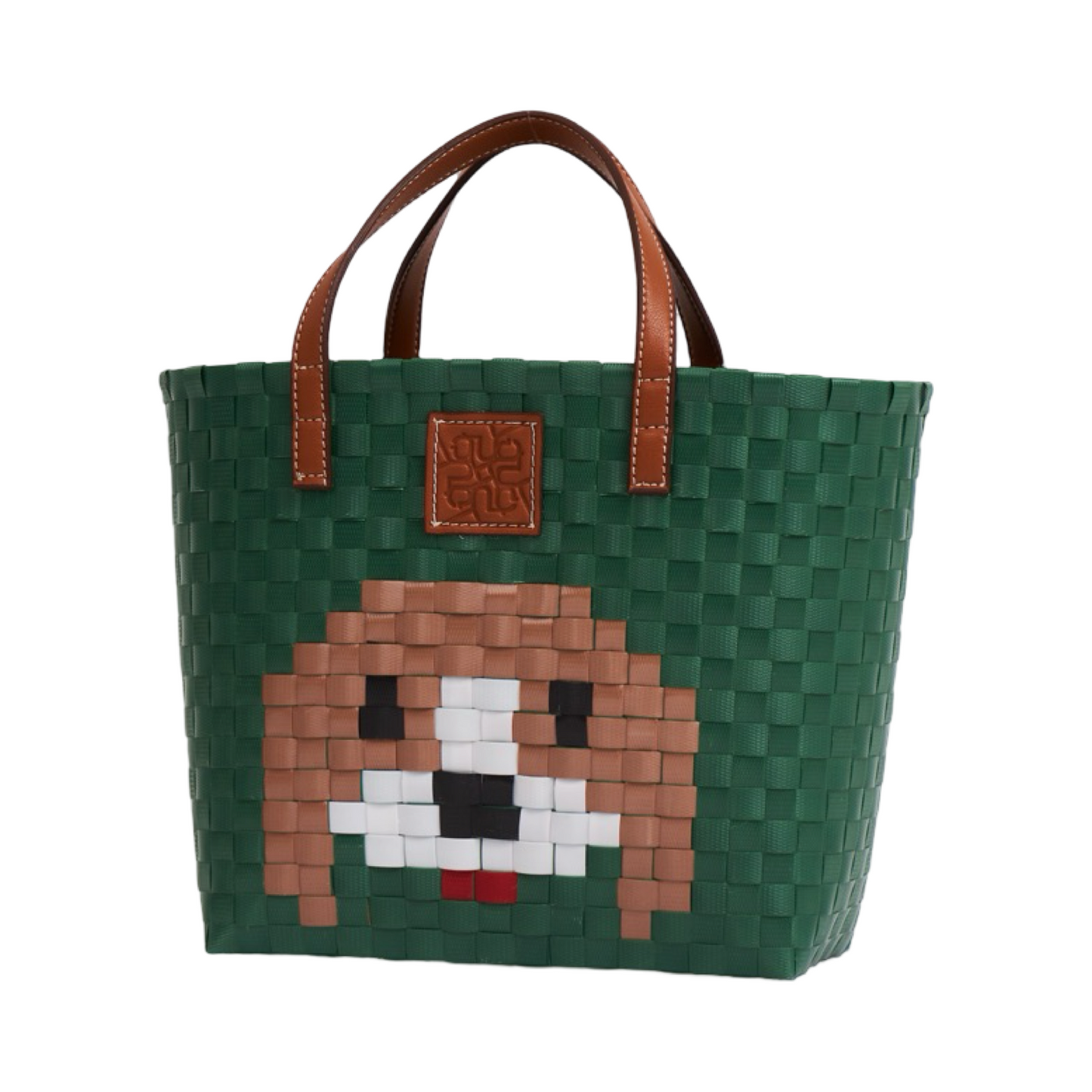 Animal Basket Bag Beagle M - Green