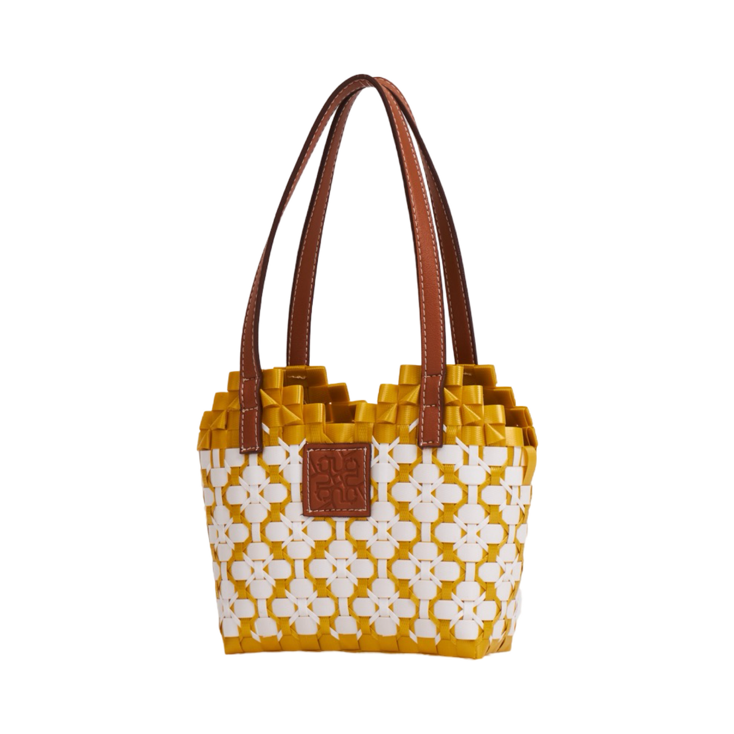 Thai Pattern Heart Basket Bag XS - Gold