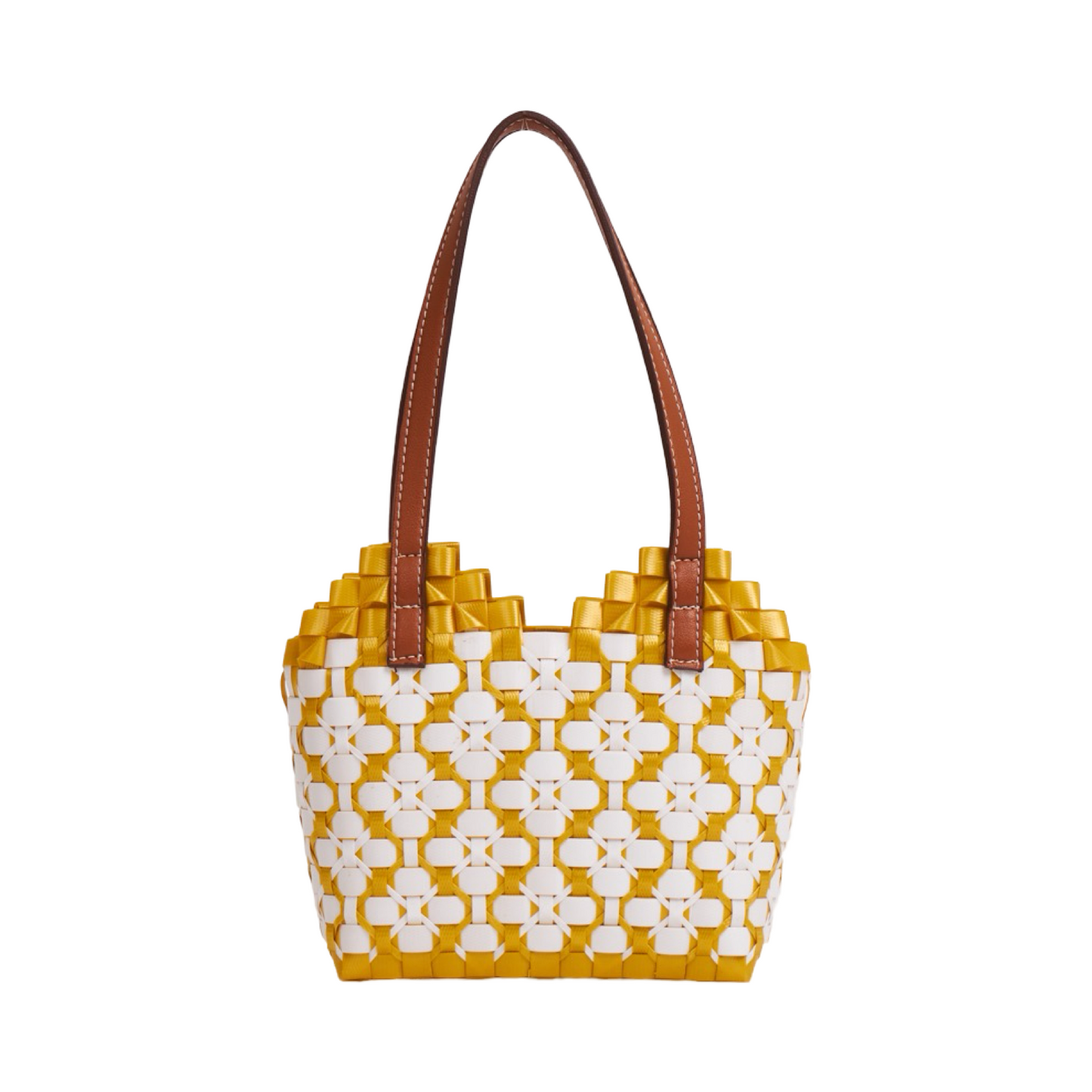 Thai Pattern Heart Basket Bag XS - Gold