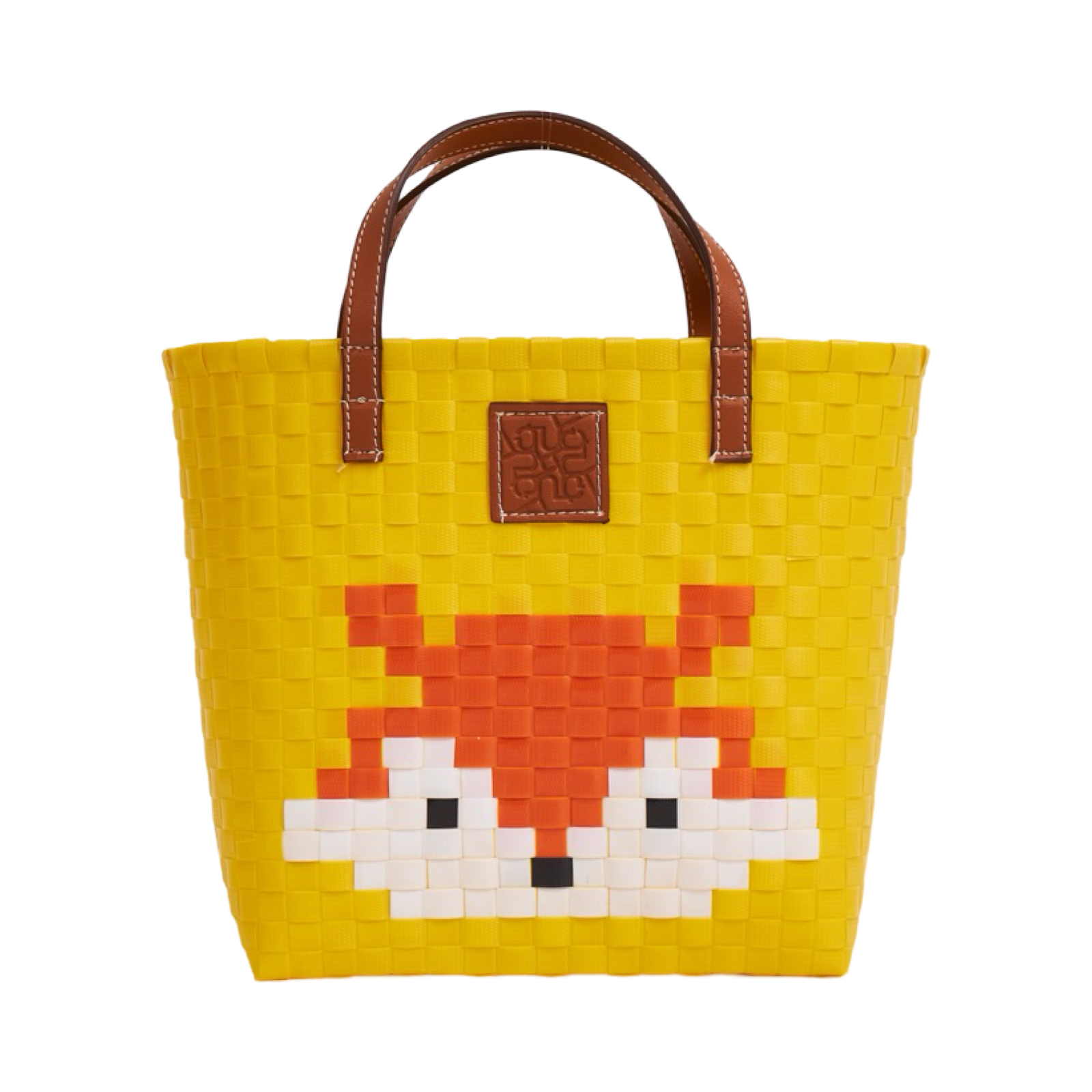 Animal Basket Bag Fox L - Yellow