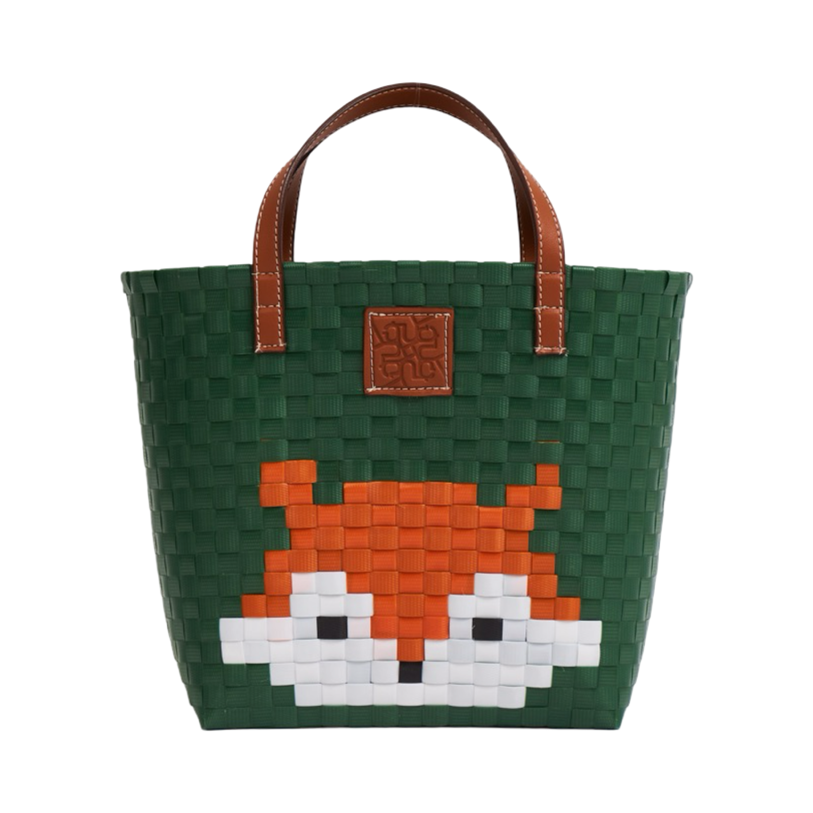 Animal Basket Bag Fox L - Green
