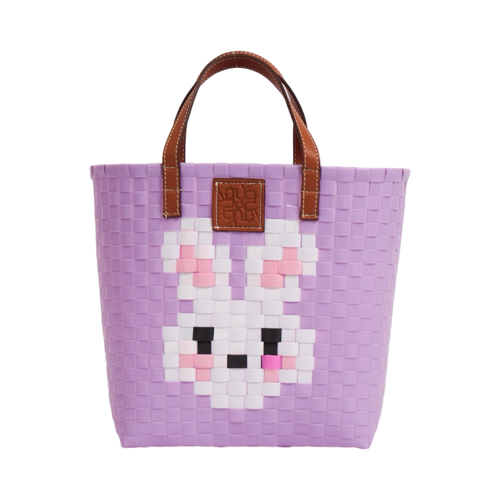 Animal Basket Bag Rabbit L - Purple