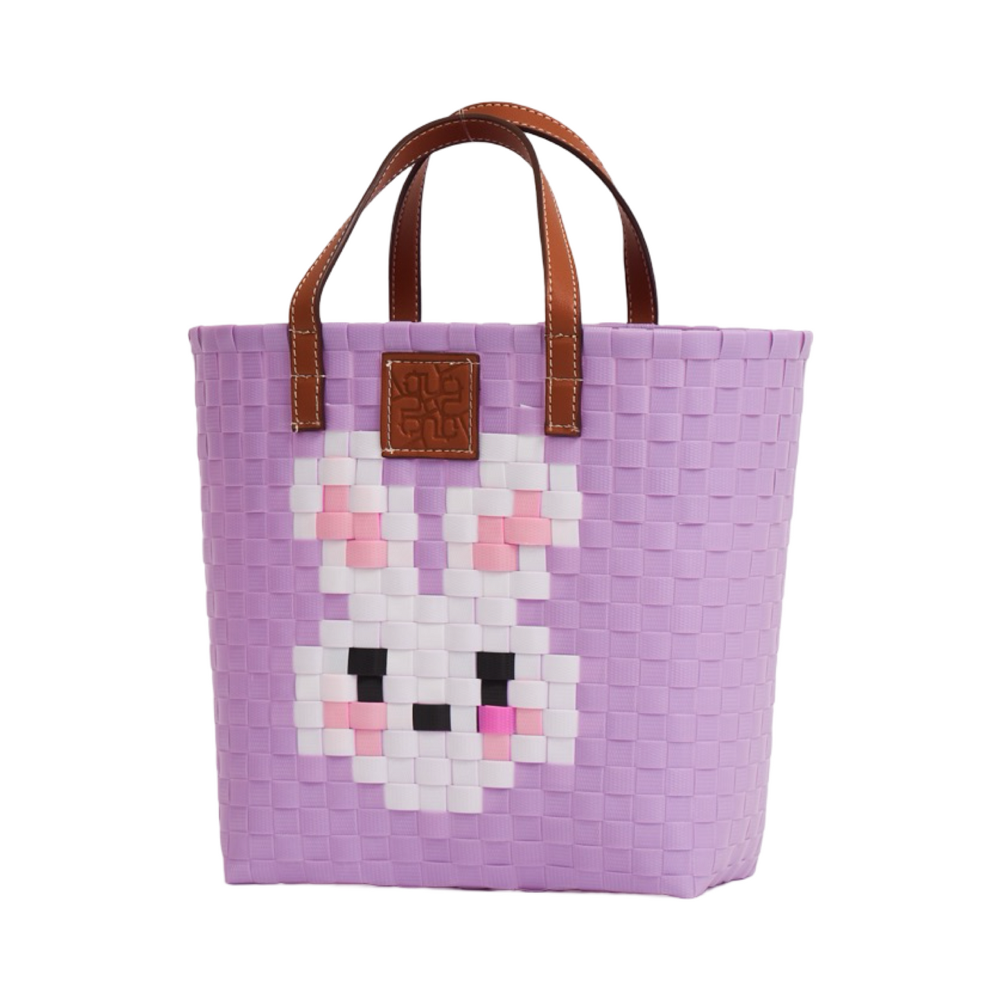 Animal Basket Bag Rabbit L - Purple