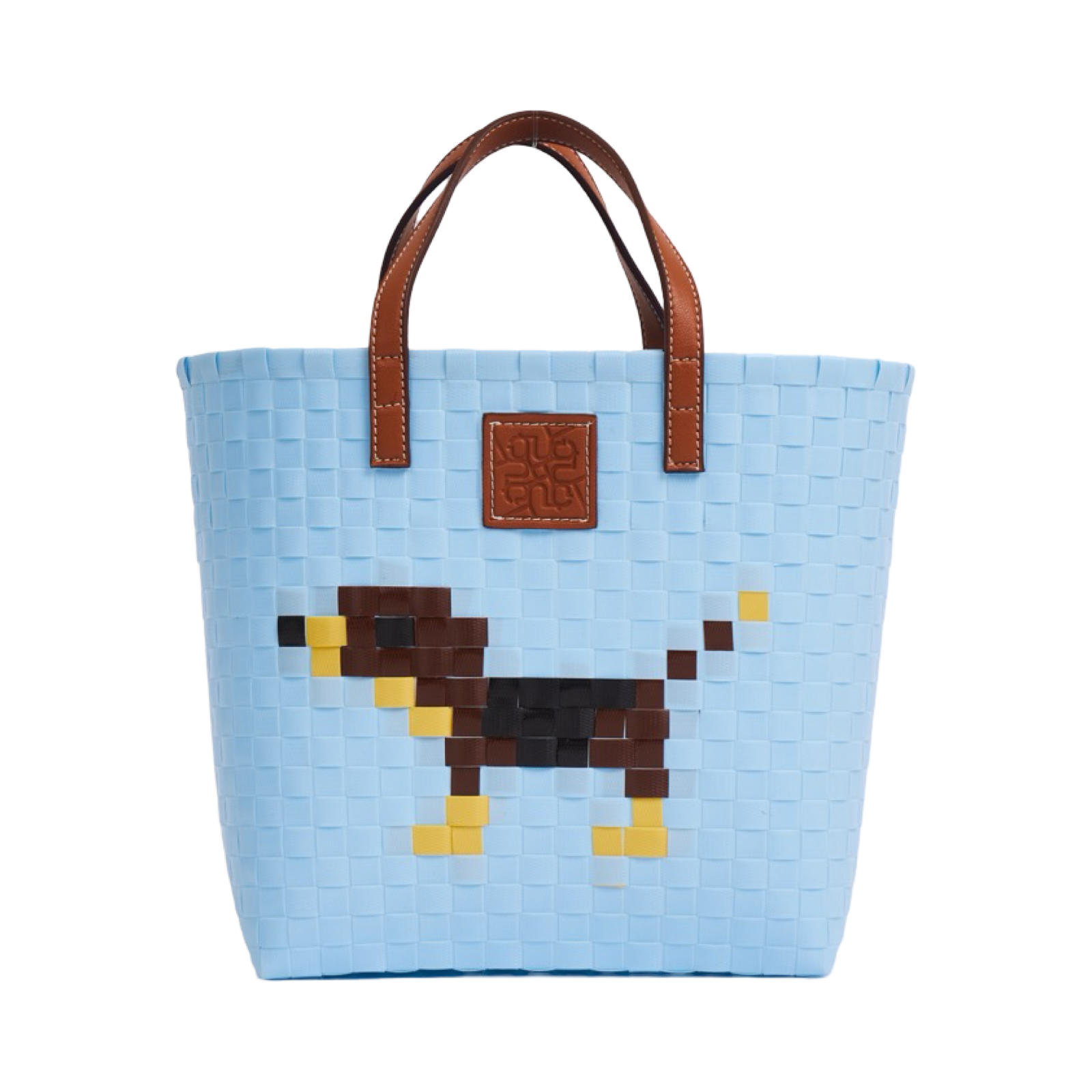 Animal Basket Bag Dog L - Blue