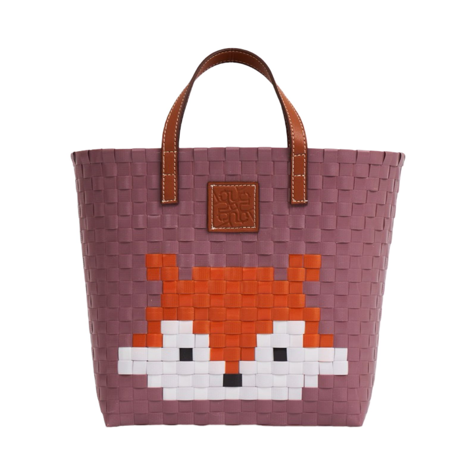 Animal Basket Bag Fox L - Taupe