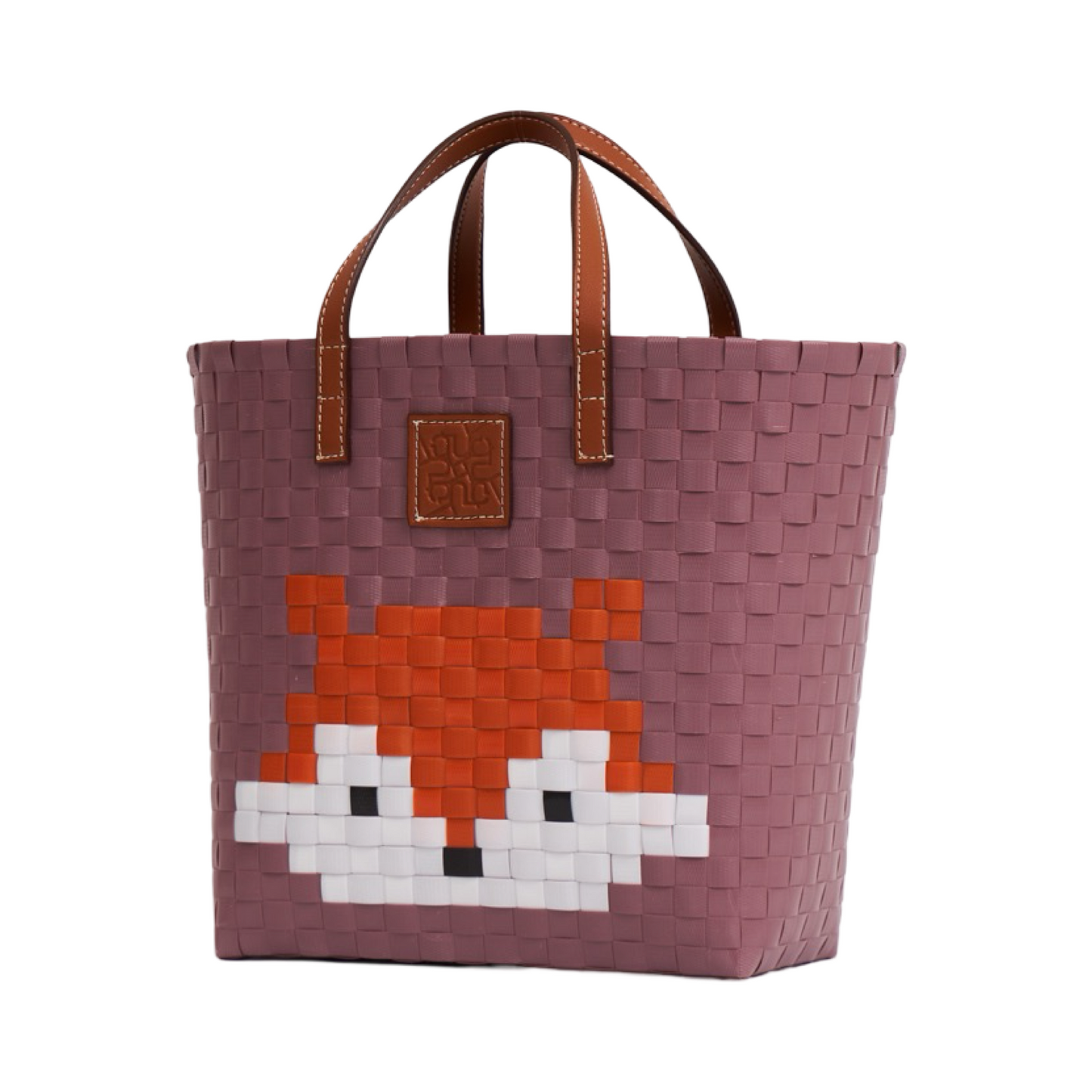 Animal Basket Bag Fox L - Taupe