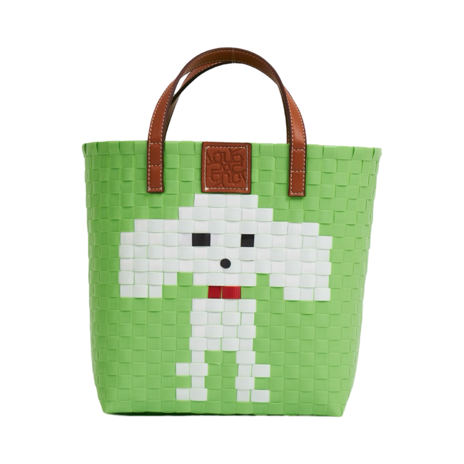 Animal Basket Bag Poodle L - Lime Green