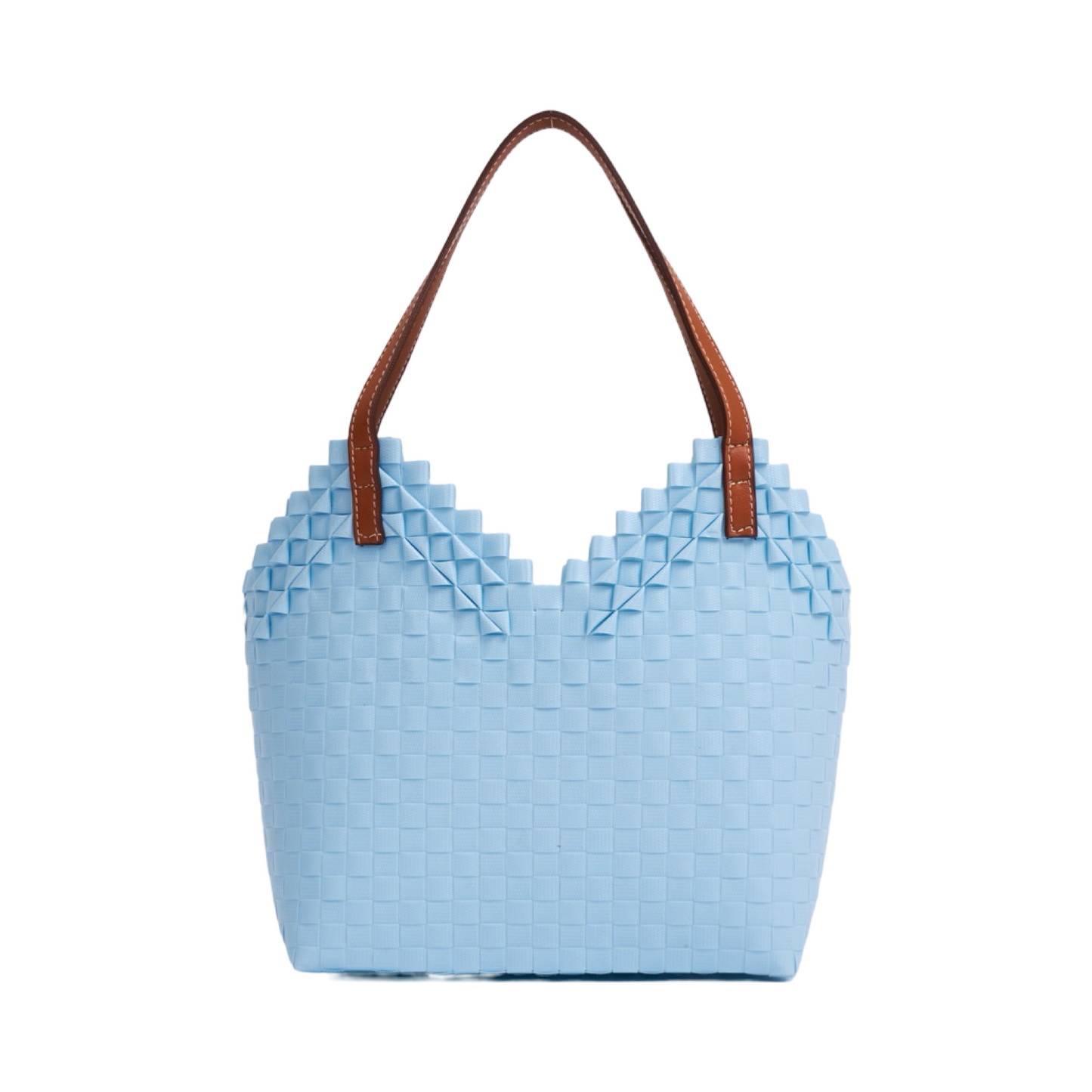 Fox Heart Basket Bag M - Light Blue
