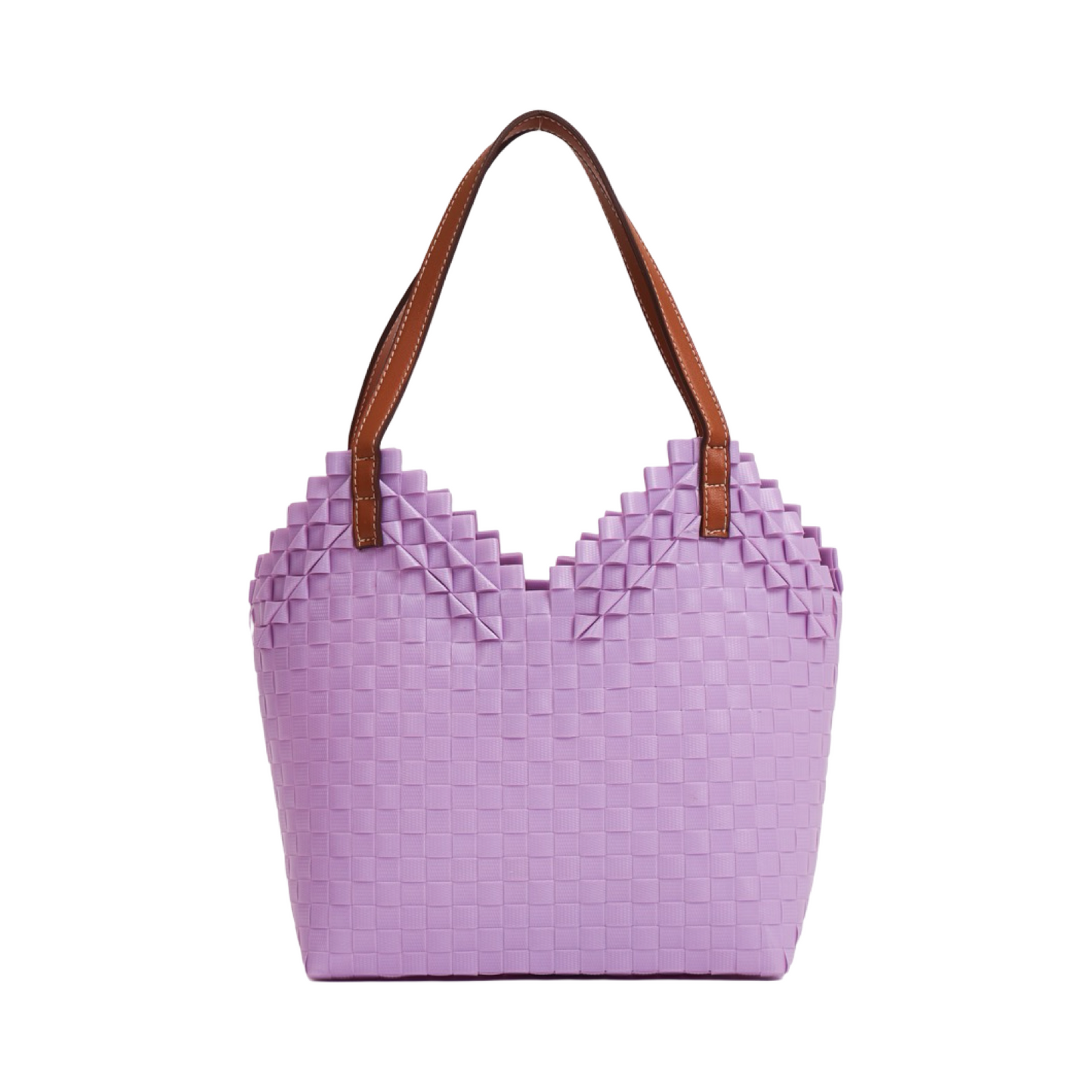 Fox Heart Basket Bag M - Purple