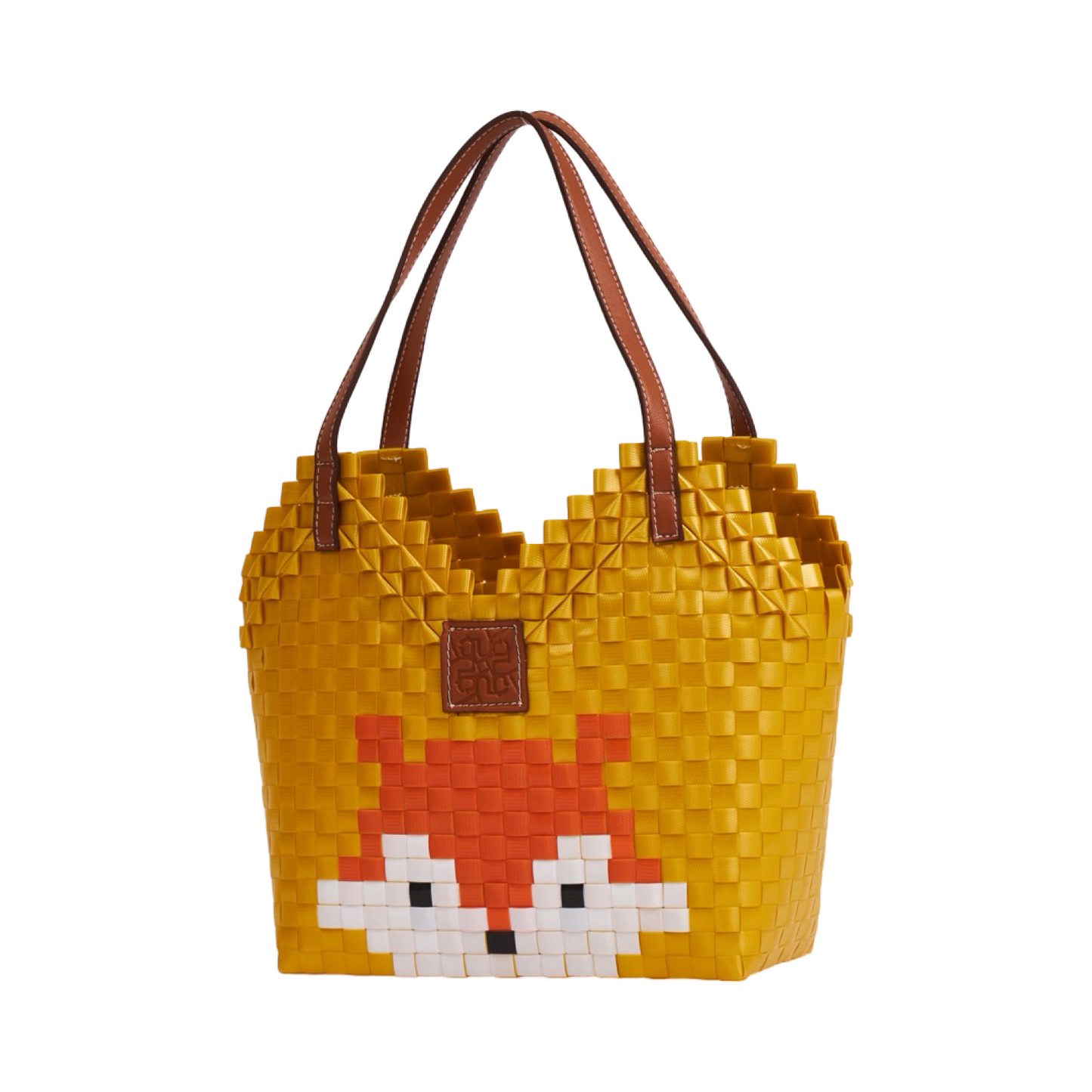 Fox Heart Basket Bag M - Gold