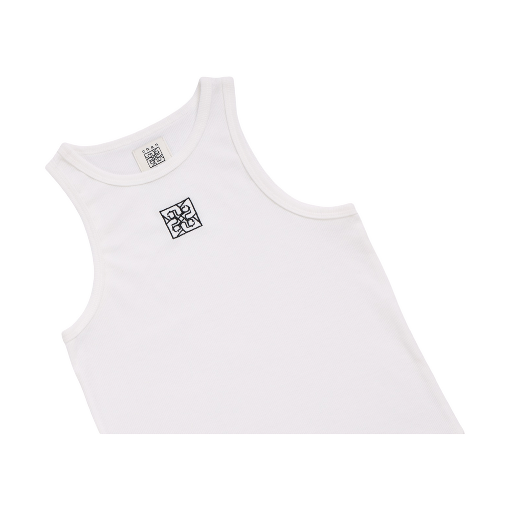 Ribbed Tank Top – White