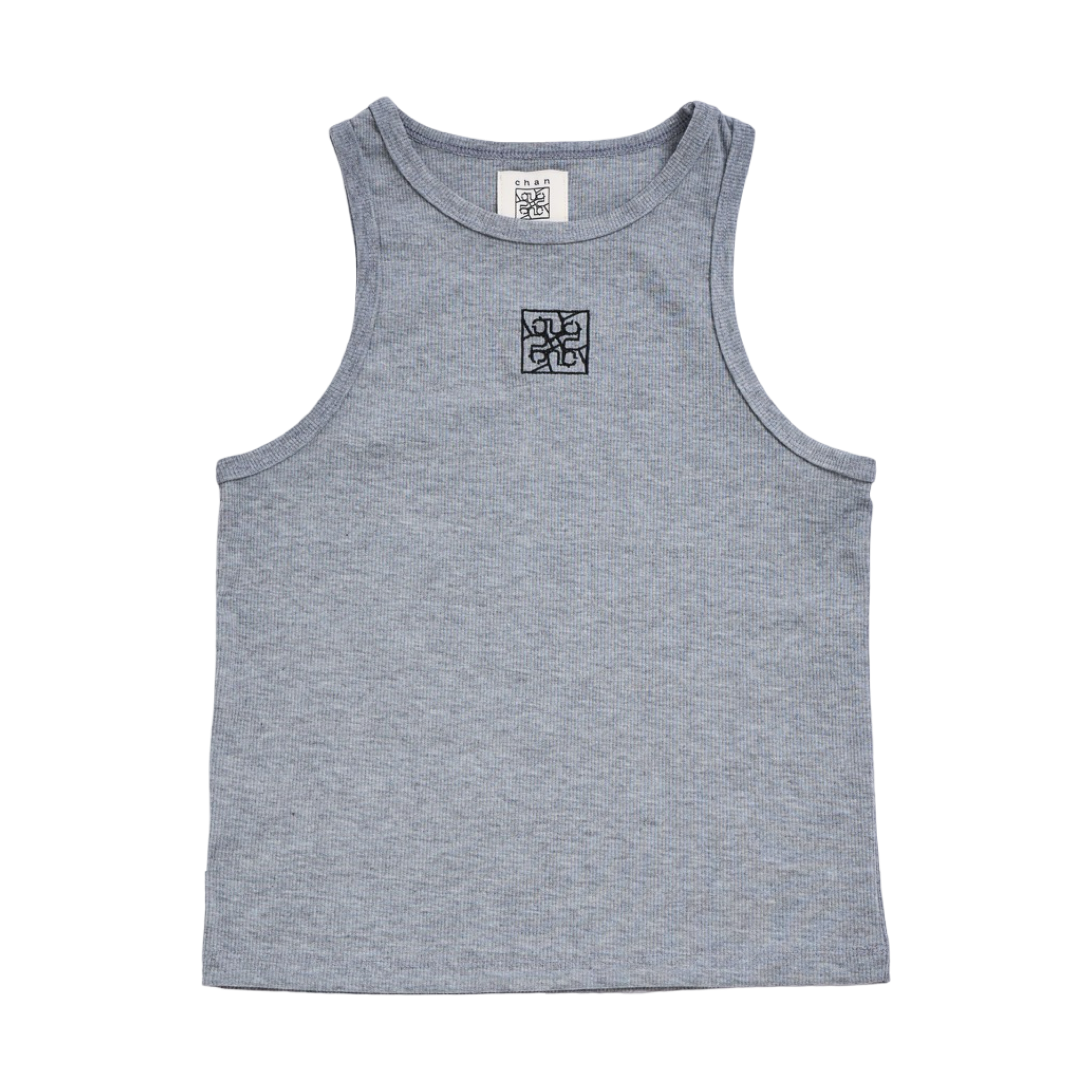 Ribbed Tank Top – Gray Top Dye