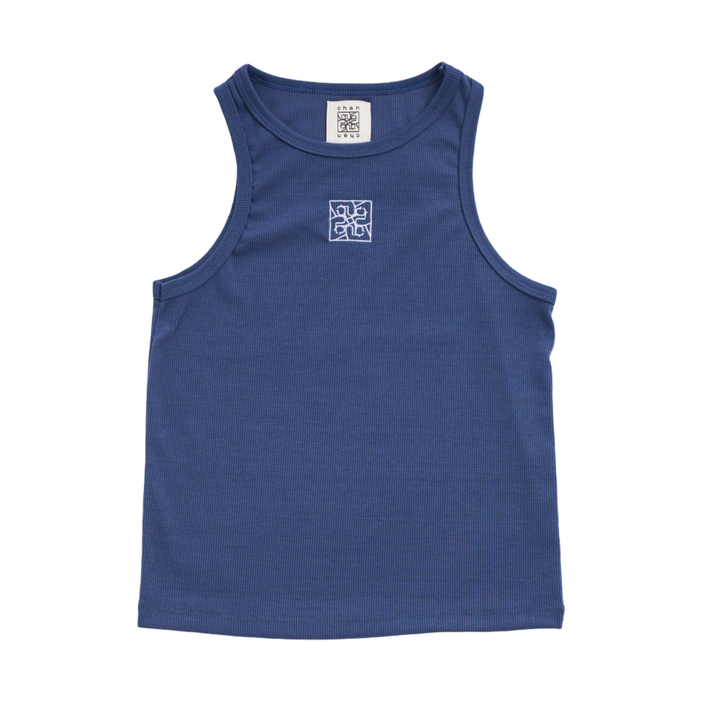 Ribbed Tank Top – Navy