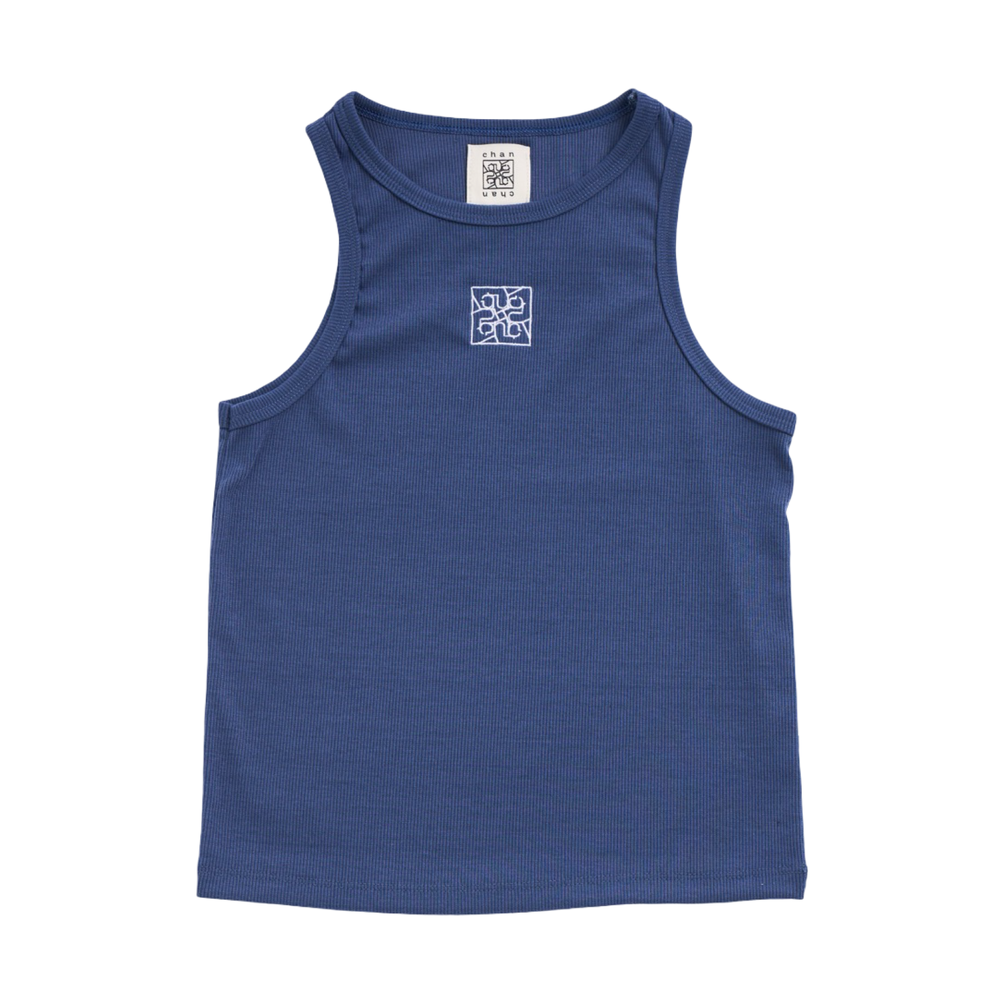 Ribbed Tank Top – Navy