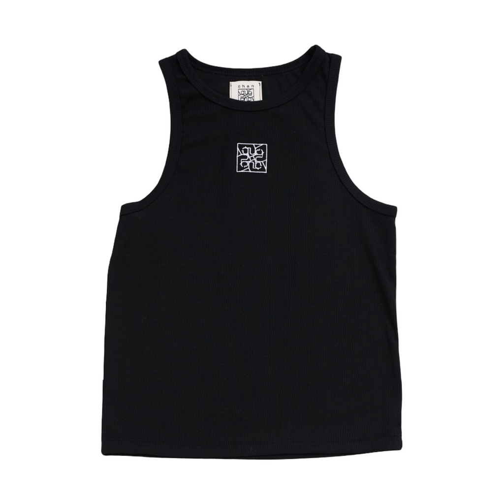 Ribbed Tank Top – Black