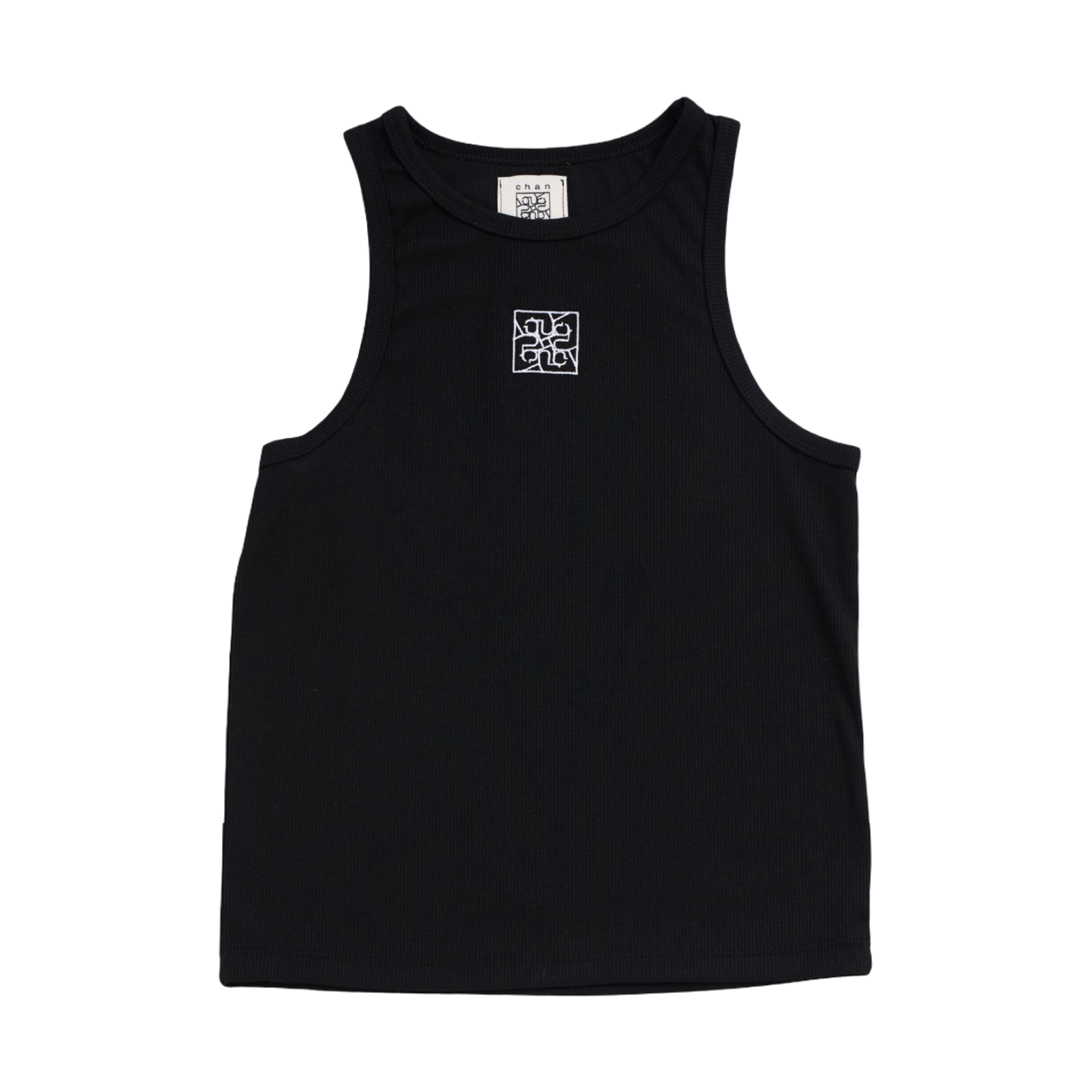 Ribbed Tank Top – Black