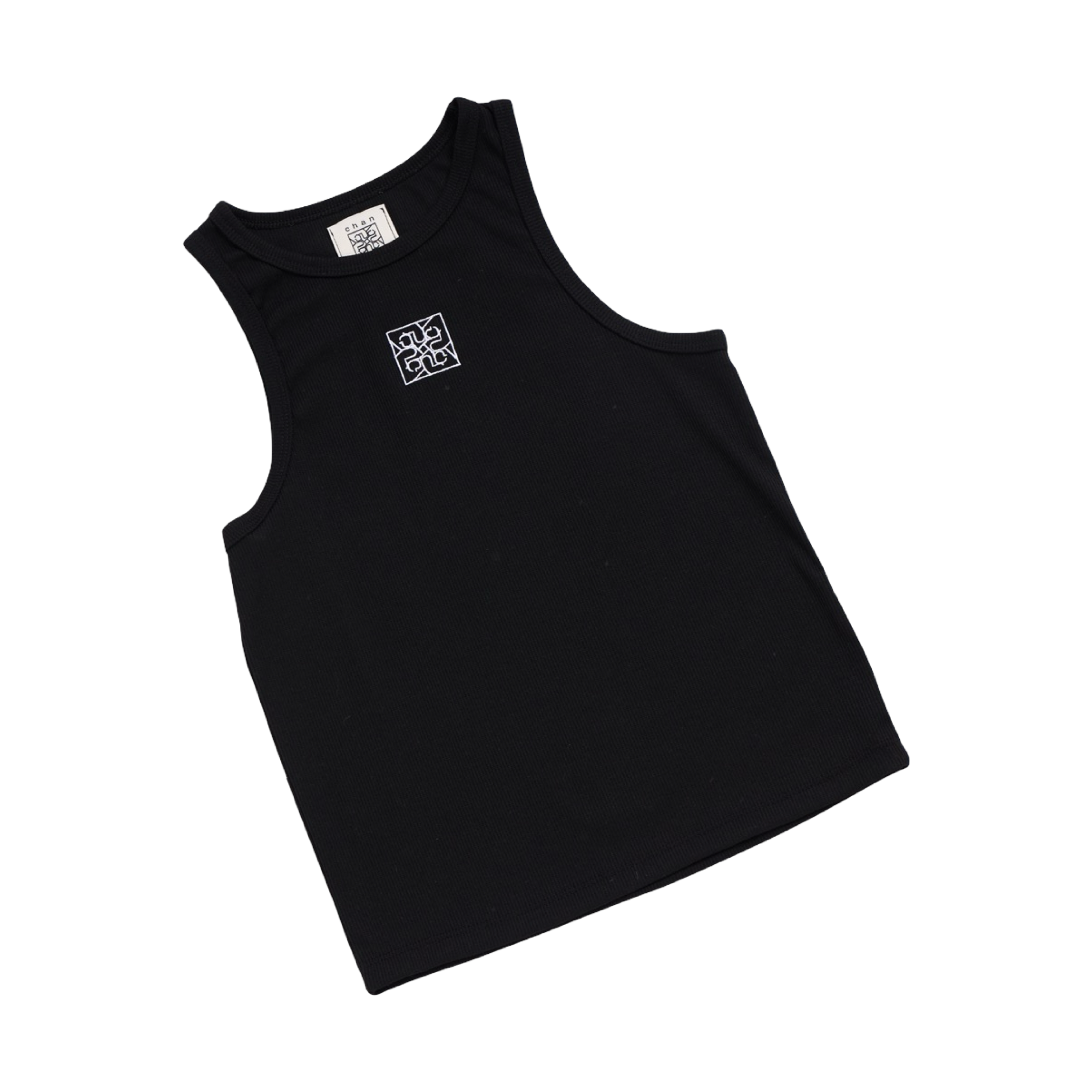 Ribbed Tank Top – Black