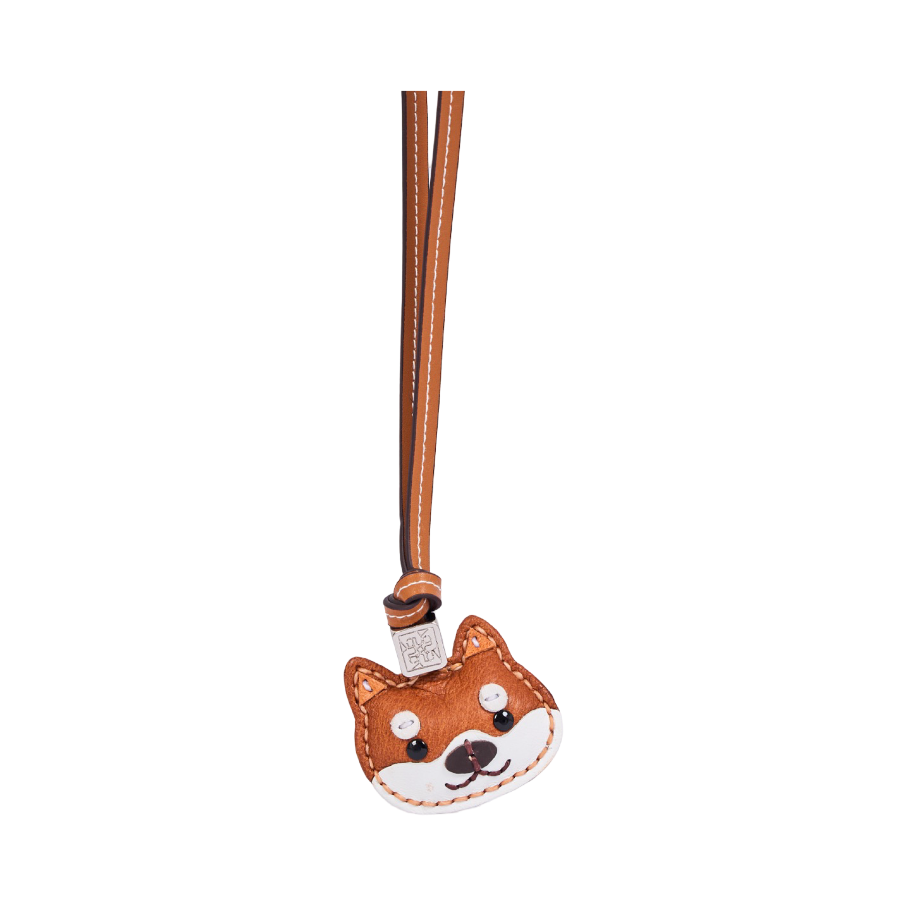 Animal Face Bag Charms Silver - Shiba Inu