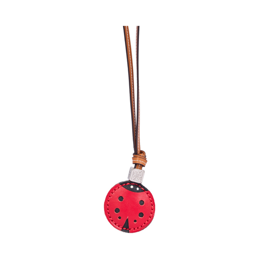 Animal Face Bag Charms Silver - Ladybug
