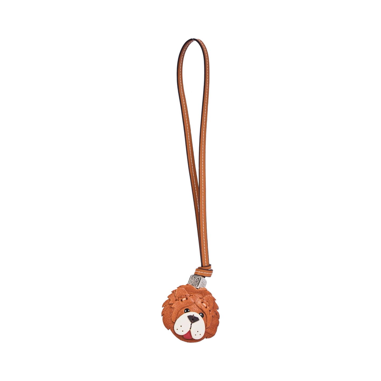 Animal Face Bag Charms Silver - Chow Chow