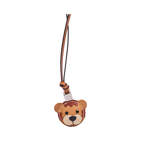 Animal Face Bag Charms Silver - Tiger