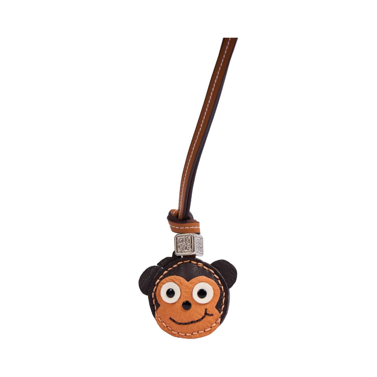 Animal Face Bag Charms Silver - Monkey