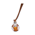 Animal Face Bag Charms Silver - White Owl