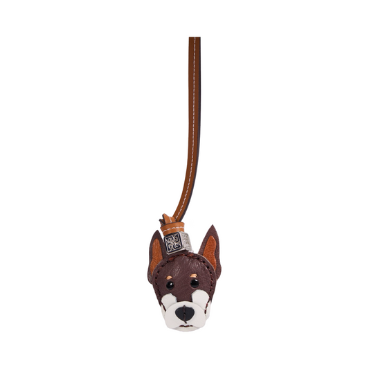Animal Face Bag Charms Silver - Dog