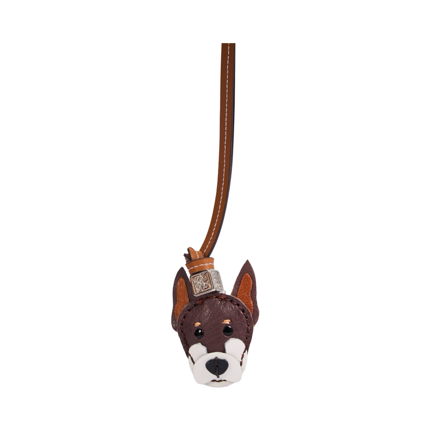 Animal Face Bag Charms Silver - Dog