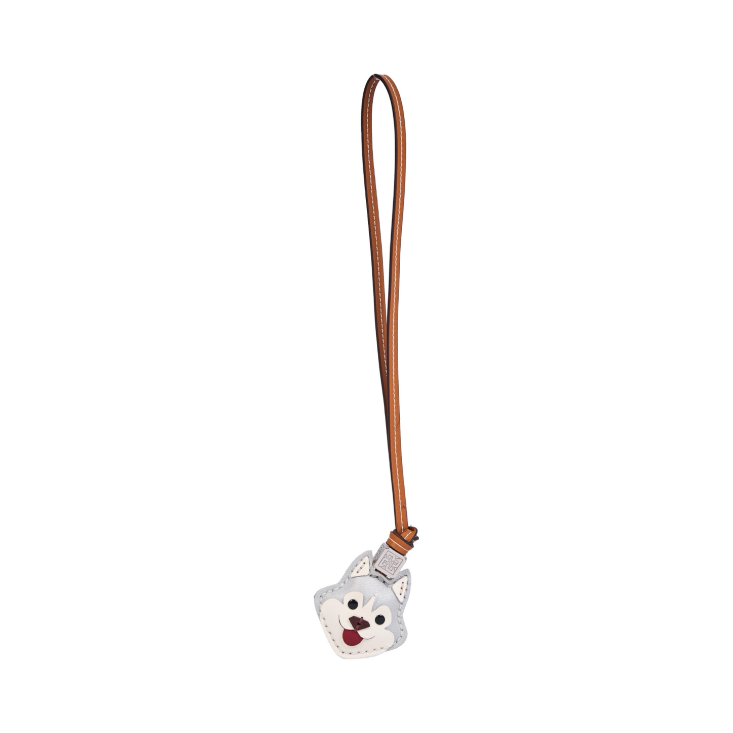 Animal Face Bag Charms Silver - Silver Husky