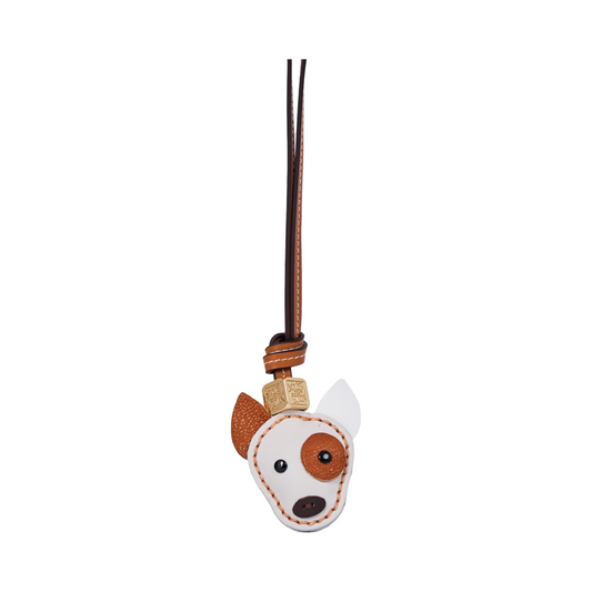 Animal Face Bag Charms Gold - Bull Terrier