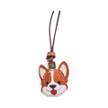 Animal Face Bag Charms Gold - Corgi
